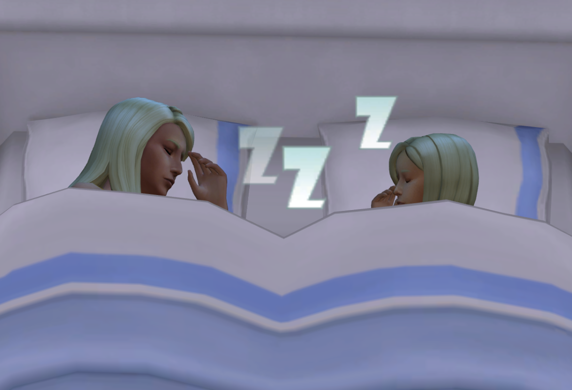 Hannah and Victoria sleep together